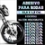 Kit Adesivo Escrito Honda Refletivo De Calha-Aro-Cubo Da Roda De Moto-Carro Decorativo