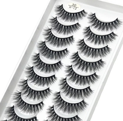 Novos Cílios Postiços Premium 3d-S05 Cartela 10 Pares - ÔllindaPink