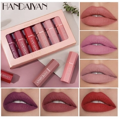 ￼HANDAYAN Conjunto De 6-Cores De Batom Mate Piece