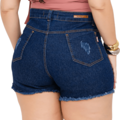 Imagem do Short Jeans Plus Size Barra Desfiada: Tamanho 46 ao 54.