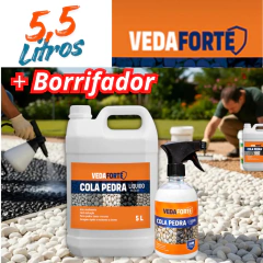 Resina Brilho Molhado 5L para Pedra Jardim Grama Pedra e Porcelanato