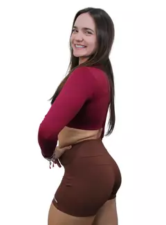 CROPPED MANGA LONGA ROUGE - comprar online