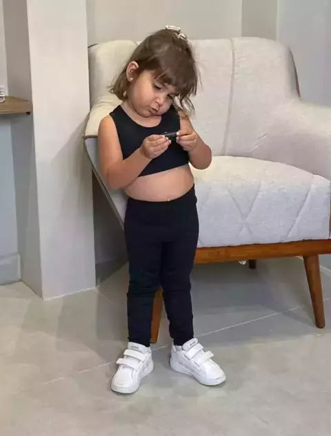 LEGGING INFANTIL AMRAP PRETO