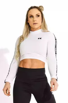 Cropped Manga Longa Kebra Kexo White X