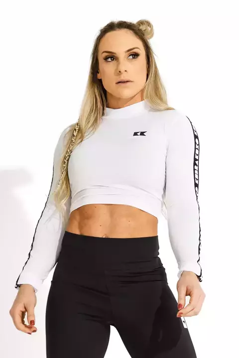 Cropped Manga Longa Kebra Kexo White X