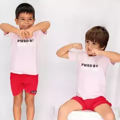 CAMISETA INFANTIL ROSA CLARO na internet
