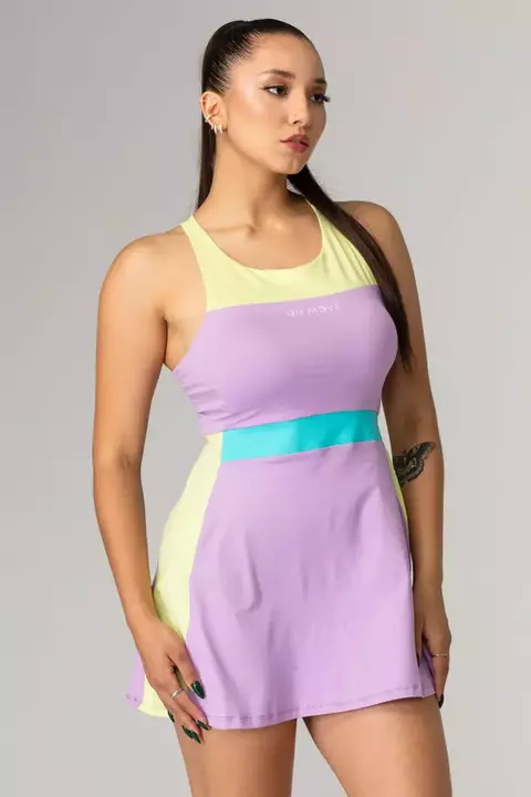 Conjunto Vestido OnMove Colors Short Média Gramatura Lilás