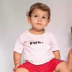 CAMISETA INFANTIL ROSA CLARO