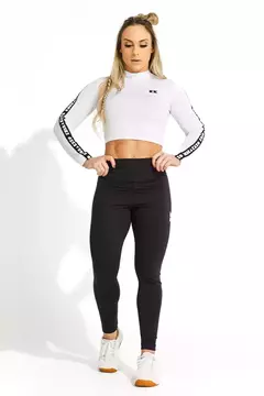Cropped Manga Longa Kebra Kexo White X - loja online