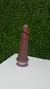 PENIS REALISTICO NEGRO SEM ESCROTO COM VIBRO - 18 x 4,5 CM