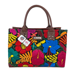 BOLSO IRENE PIEL BORDADO