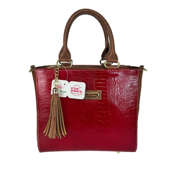 BOLSO ISA PIEL ROJO
