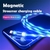 1 M Luz Fluxo Magnético Led Cabo Micro Usb Tipo C Rápido Carregamento Fio Cabo Para Cabos De Carregador Do Telefone - loja online