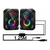 Caixa de Som RGB Led computador Pc Gamer luz de respiração fria Caxinha alto falante