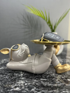 Mr Bulldog Acostado Beige - Escada Home Deco