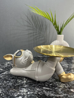 Mr Bulldog Acostado Beige - comprar online