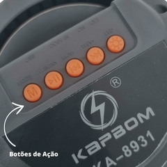 Caixa De Som Bluetooth Led KA-8931 USB Radio - Metaversø