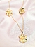 Conjunto Flor Banhado a Ouro 18k