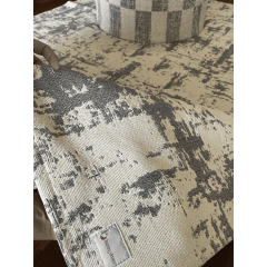 Tapete Merged Branco Off com Cinza 2,50 x 2,00 Metros - comprar online