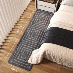 Tapete Passadeira Block 2,00 x 0,60cm - Santa Lorenza | Tapetes Peludos com Frete Grátis e 12x