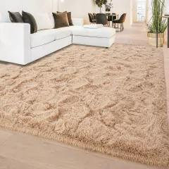 Tapete Peludo Bege 1,50 x 2,50 Metros - comprar online