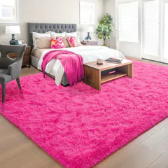 Tapete Peludo Rosa 2,00 x 2,00 Metros - loja online