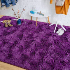 Tapete Peludo Roxo 1,50 x 2,00 Metros na internet