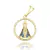 Pingente Nossa Senhora Redondo Cravejado (2,5cmX2,5cm) (Banho Ouro 18k) - comprar online