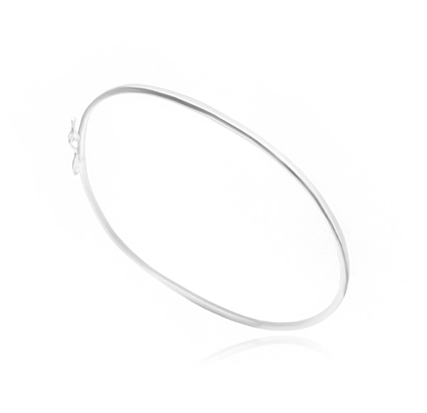 Bracelete Liso 1,5mm (Fecho Trava) (PRATA 925)