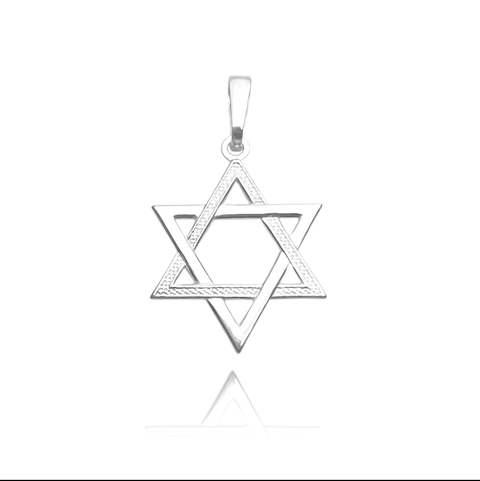 Pingente Estrela de Davi (2,7cmX2,3cm) (PRATA 925)