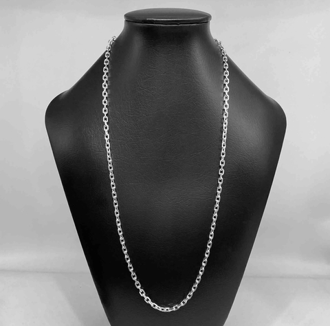 Corrente Cadeado Carrier 4,8mm (Fecho Garra) (Prata 925)