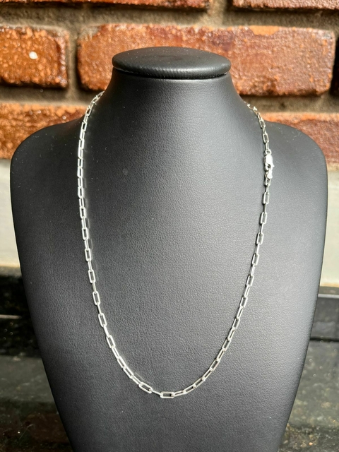 Colar Carrier 3mm (Fecho Tradicional) (Prata 925) - comprar online