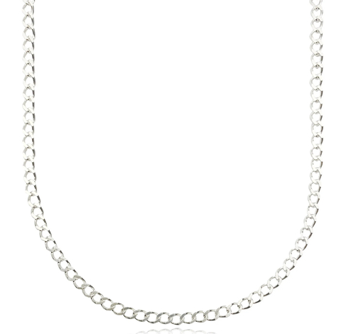 Corrente Grumet 2,7mm (Fecho Garra) (PRATA 925)