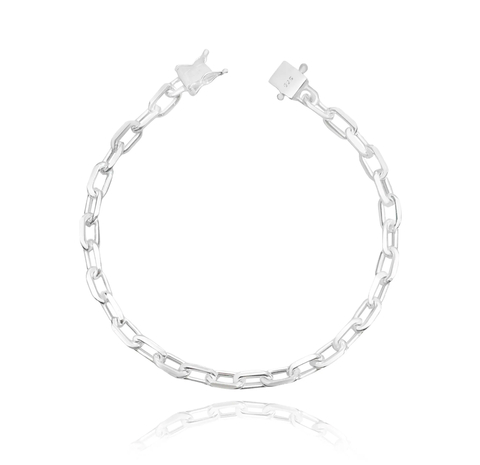 Pulseira Cartier Cadeado 5,4mm (Fecho Gaveta Duplo) (PRATA 925)