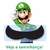 02 Bigodes Super Mario Bros Ou Luigi Autoadesivos Em Feltro - loja online