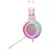Combo Gaming Auricular y Mouse Retroiluminado Rosa en internet