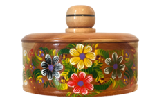 Tortillero Artesanal de Madera de Cipres Blanco Hecho en Chiapas, Pintado a mano. - DIYARILAND