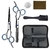 Kit de tesouras profissionais para barbeiros