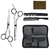 Kit de tesouras profissionais para barbeiros - machine world