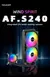 TEUCER-AF-120 Refrigerador de água, 12cm, ventilador RGB, processador dissipado - C&V-INFORMÁTICA E VARIEDADES