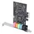 Imagem do Pci-e 5.1 placa de som computador pcie 5.1 canais pcie áudio pcie 6 canais jogo