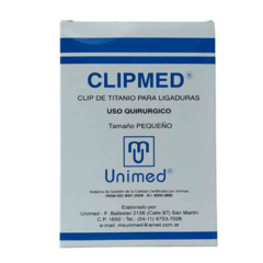 Clips De Titanio Para Ligaduras T/LT Marca Unimed - comprar online