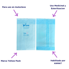 Bolsas De Papel Grado Medico Para Esterilizacion Yellow Pack en internet