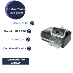 Auto Cpap G2 E20 + Humidificador BMC - comprar online