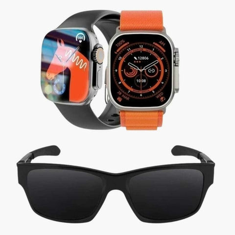 Relógio Smartwatch Microwear Ultramini W69 - Duas Pulseiras + Óculos de Sol Oakley Jupiter (CORES NA DESCRIÇÃO)