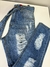 Calça jeans mom destroyed