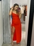 Vestido midi fenda lateral