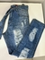 Calça jeans mom destroyed na internet