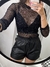 Body com fios de brilho transparente - comprar online