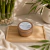 Vela Aromática Bamboo e Alecrim com Quartzo Verde e Quartzo Rosa - Linha Cristal 90g - comprar online